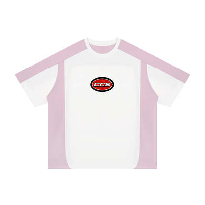 Concentrate Streetwear - Red Cent CCS - 200gsm Unisex Color Block Loose T-Shirt