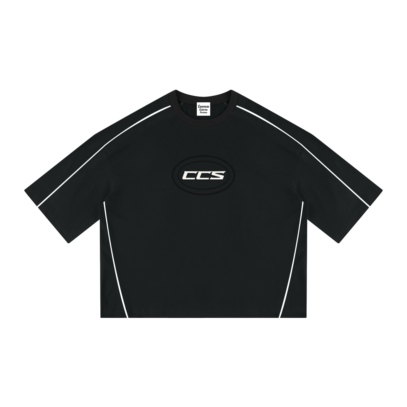 Concentrate Streetwear - CENT - 276gsm Unisex Heavyweight Boxy Piping T-Shirt