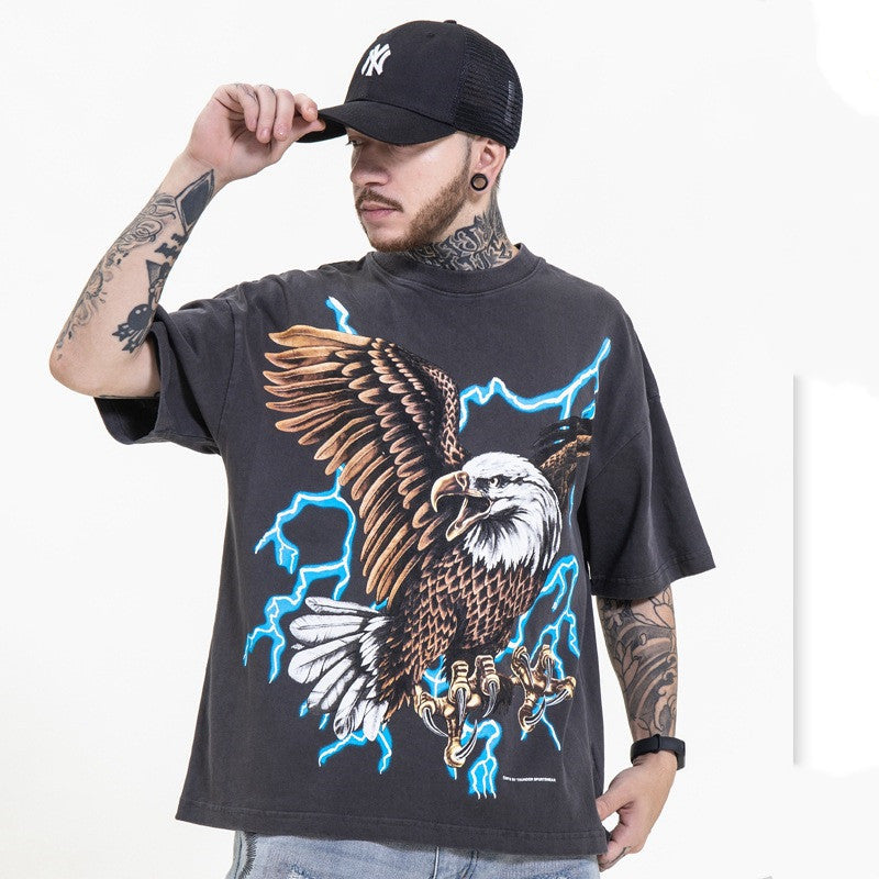 Concentrate Collective - Lightning Eagle - Oversize Short Sleeve Tee