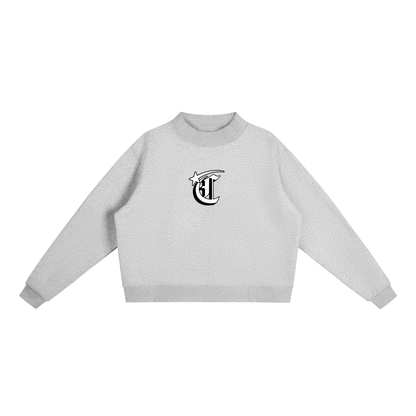Concentrate Streetwear - Starry Sea - 350gsm Essential Fleece Mock-Neck Crew Sweatshirt