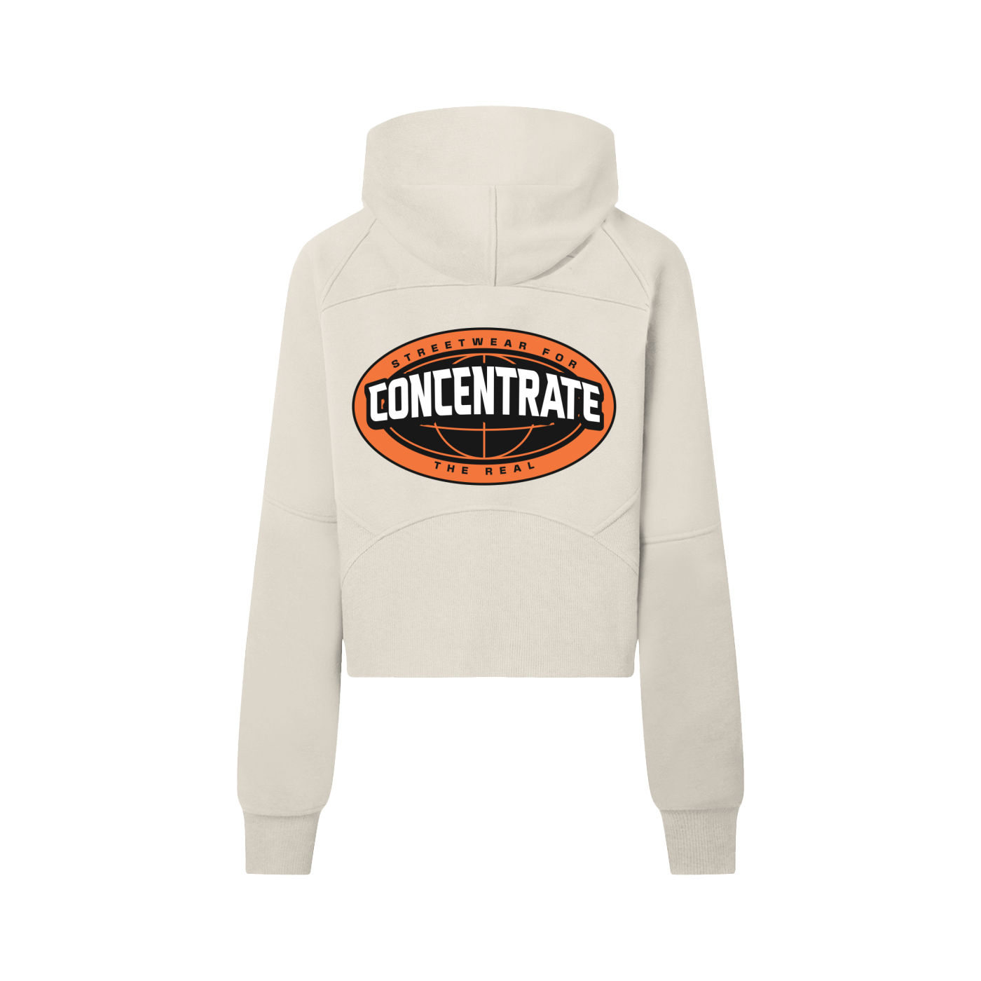 Concentrate Streetwear - The Real - 320gsm Cropped Half-Zip Hoodie