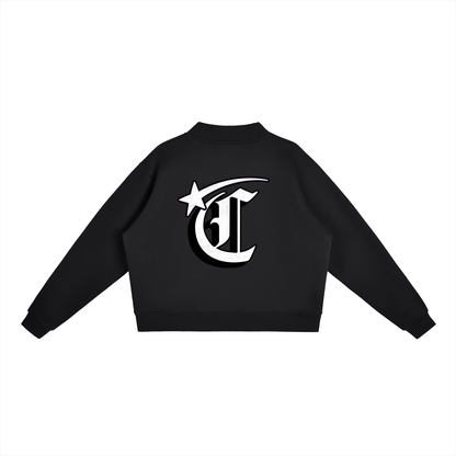 Concentrate Streetwear - Starry Sea - 350gsm Essential Fleece Mock-Neck Crew Sweatshirt
