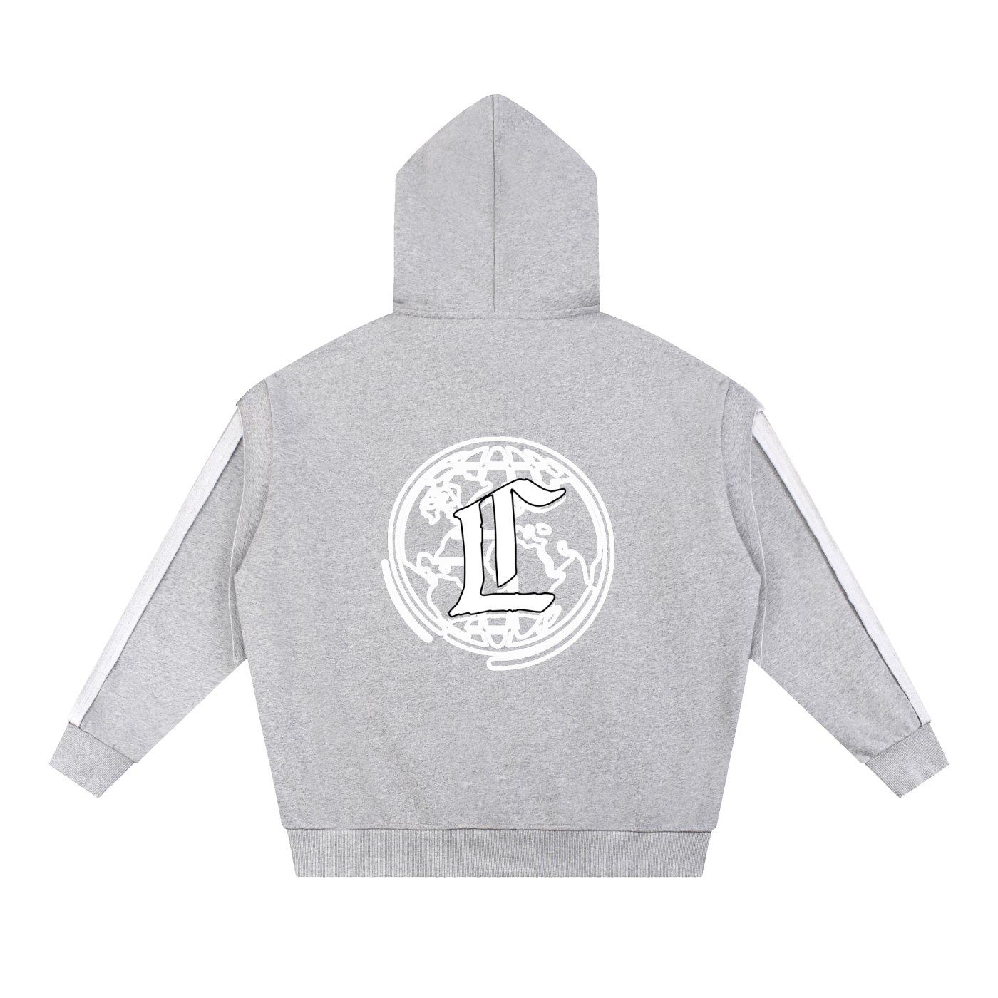 Concentrate Streetwear - CCS - 450gsm Contrast Tape Raw Edge Double Layered Zip Hoodie