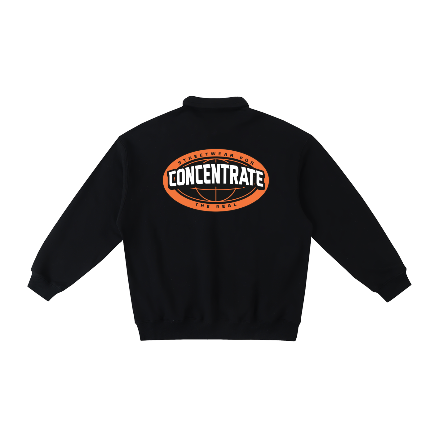 Concentrate StreetweThe Real - 380gsm Heavyweight Polo-Collar Sweatshirtar-