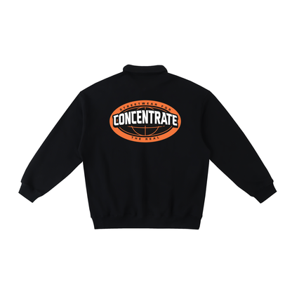 Concentrate StreetweThe Real - 380gsm Heavyweight Polo-Collar Sweatshirtar-