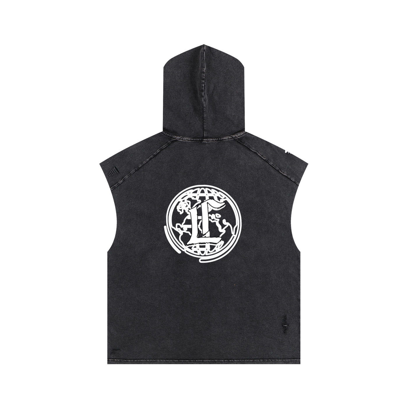 Concentrate Streetwear - CCS - 240gsm Snow Washed Warn Boxy Hooded Tank Top