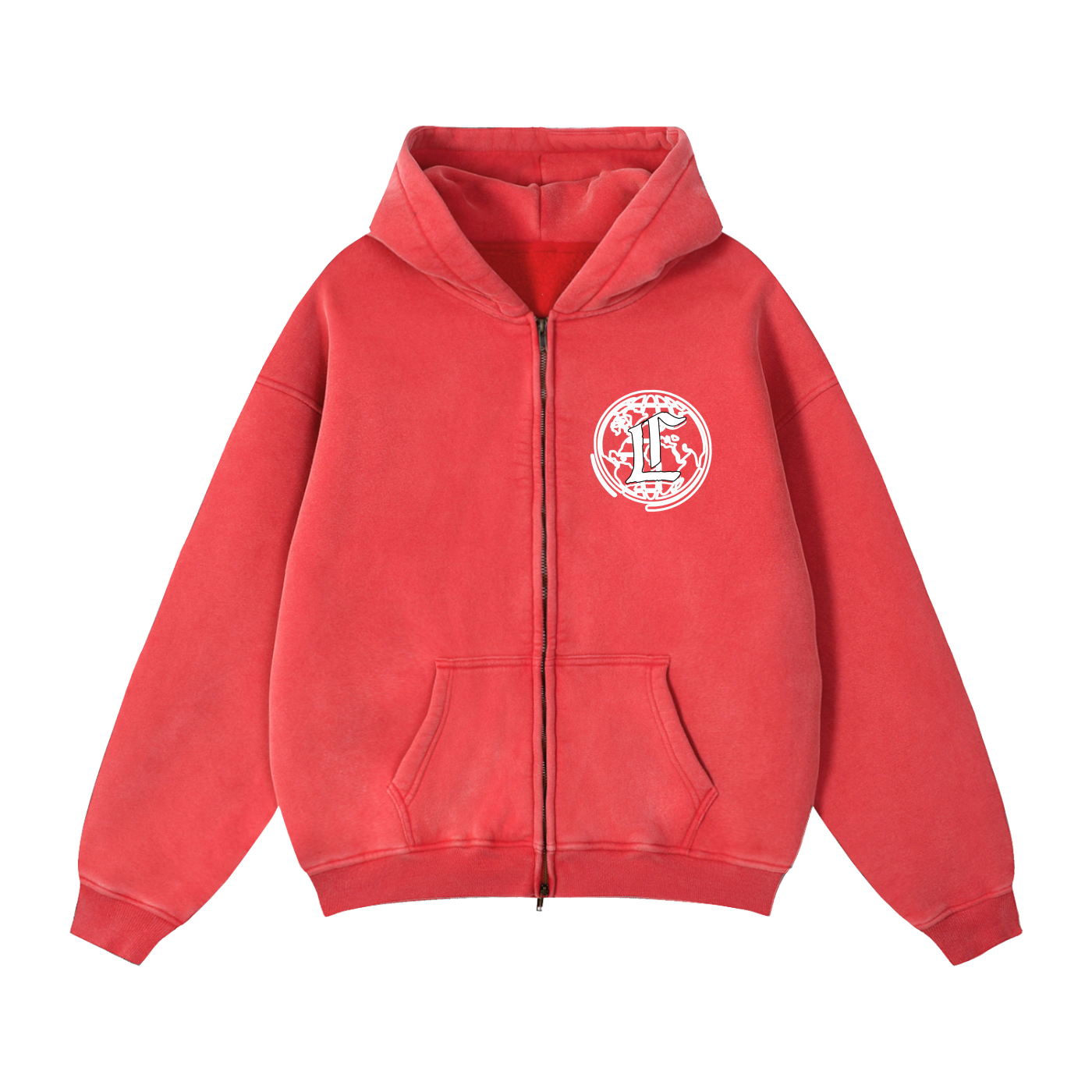 Concentrate Streetwear - CCS - 355gsm Zip-Through Boxy Fleece Hoodie