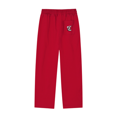 Concentrate Streetwear - Starry Sea - 365gsm Reflection Striped Straight-Leg Sweatpants