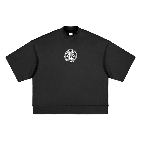 Concentrate Streetwear - CCS - 305gsm Heavyweight Massive Oversized Mock Neck T-shirt