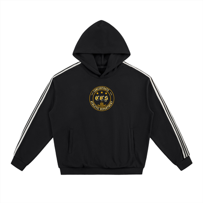 Concentrate Streetwear - CCS Athletics - 350gsm Side Stripe Drop-Shoulder Hoodie