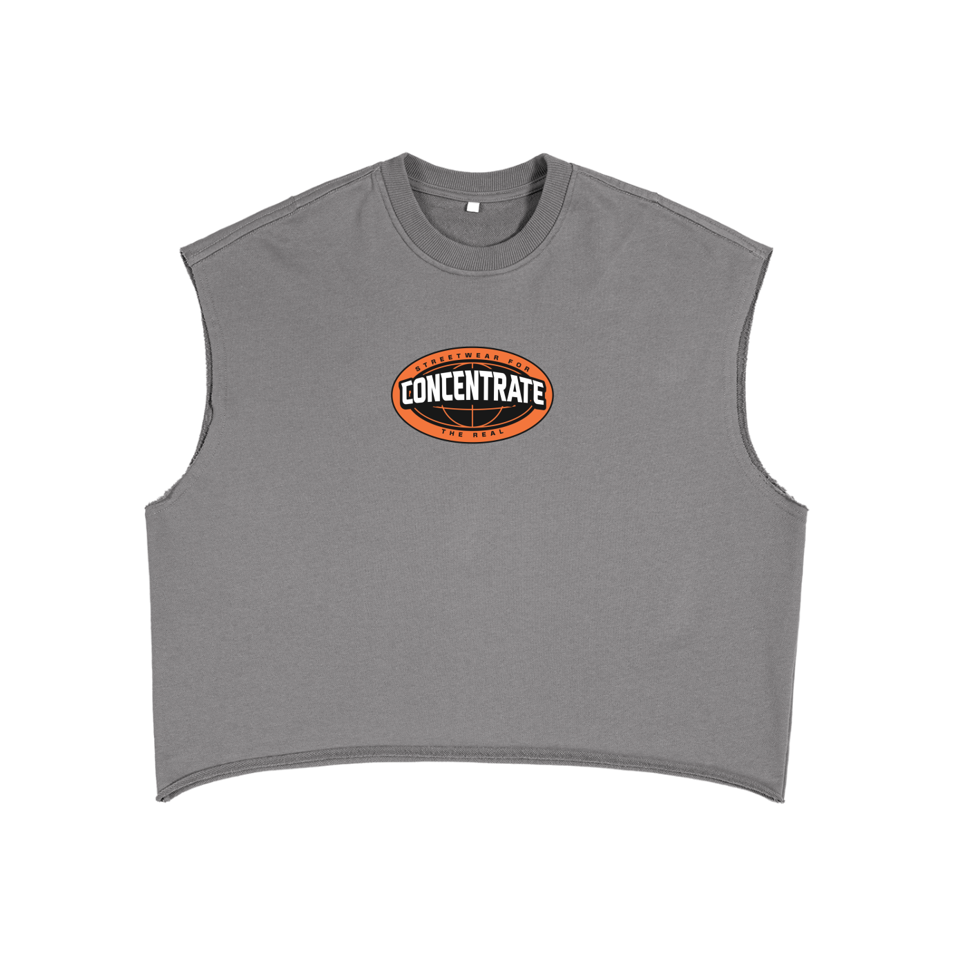 Concentrate Streetwear - The Real - 340gsm French Terry Boxy Cropped Tank Top