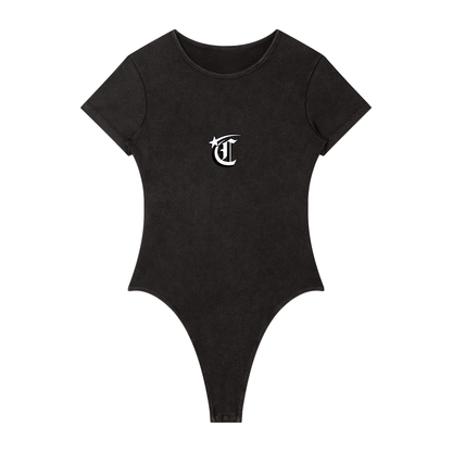 Concentrate Streetwear - Starry Sea - 275gsm Women's Mineral Wash Crewneck Bodysuit