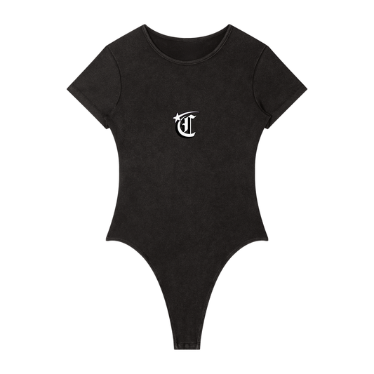 Concentrate Streetwear - Starry Sea - 275gsm Women's Mineral Wash Crewneck Bodysuit