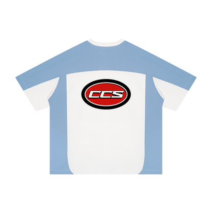 Concentrate Streetwear - Red Cent CCS - 200gsm Unisex Color Block Loose T-Shirt