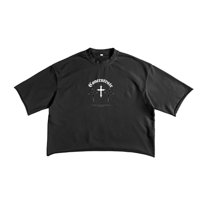 Concentrate Streetwear - Crossed - 270gsm French Terry Raw Edge T-Shirt