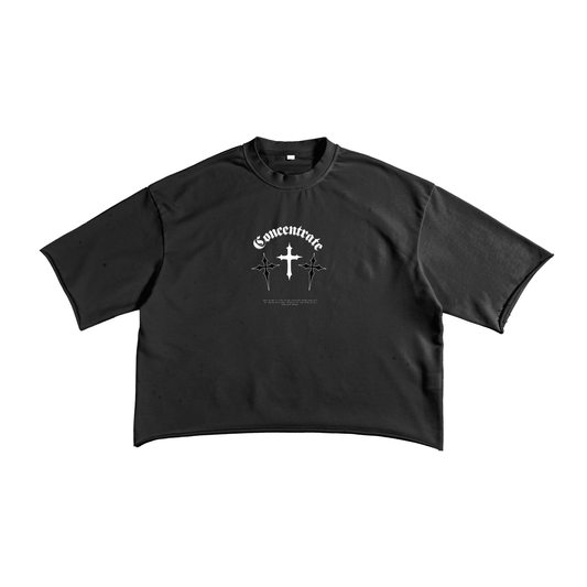 Concentrate Streetwear - Crossed - 270gsm French Terry Raw Edge T-Shirt