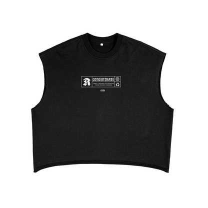 Concentrate Streetwear - Restricted - 340gsm French Terry Boxy/Cropped Tank Top