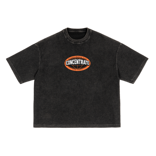 Concentrate Streetwear- The Real - 250gsm Waffle-Texture Washed Boxy T-Shirt