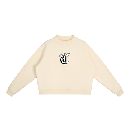 Concentrate Streetwear - Starry Sea - 350gsm Essential Fleece Mock-Neck Crew Sweatshirt