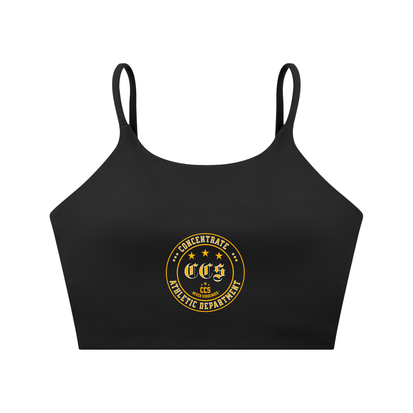 Concentrate Streetwear - CCS Athletics - Spaghetti Strap Yoga Sports Bra