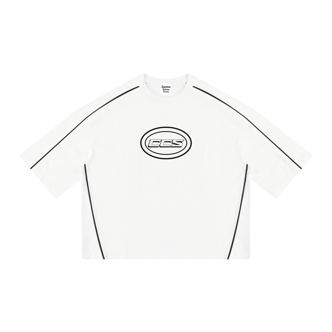 Concentrate Streetwear - CENT - 276gsm Unisex Heavyweight Boxy Piping T-Shirt