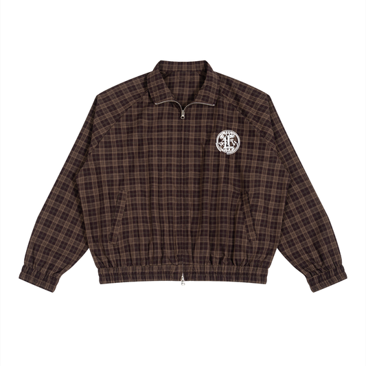 Concentrate Streetwear - CCS - 130gsm Unisex Plaid Full-Zip Track Jacket