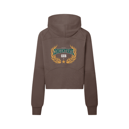 Concentrate Streetwear - Drop Out - 320gsm Cropped Half-Zip Hoodie