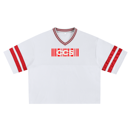 Concentrate Streetwear - Red CCS - 270gsm Taped Mesh Boxy T-shirt/Jersey