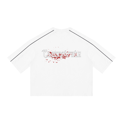 Concentrate Streetwear - Splatter - 276gsm Unisex Heavyweight Boxy Piping T-Shirt