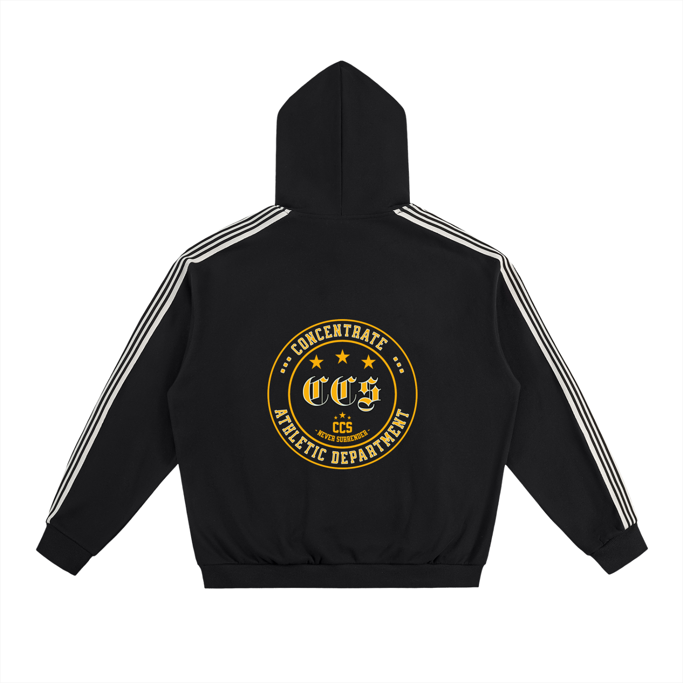Concentrate Streetwear - CCS Athletics - 350gsm Side Stripe Drop-Shoulder Hoodie