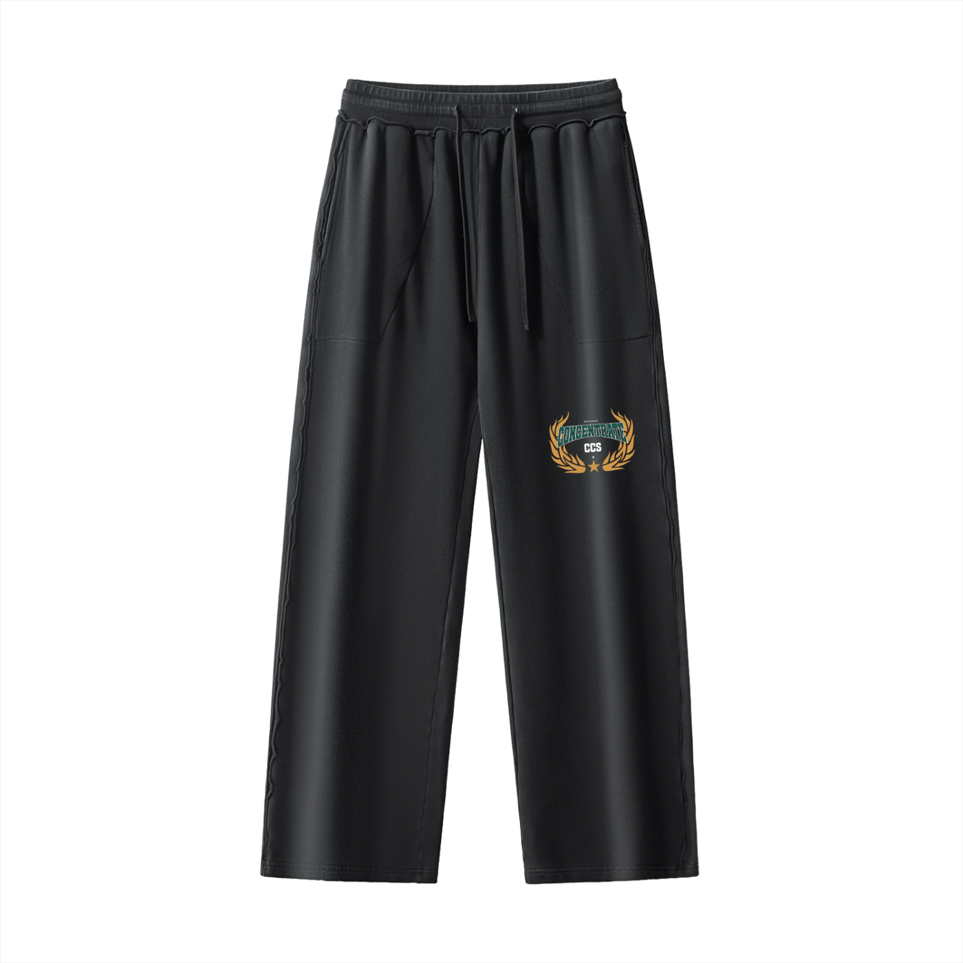Concentrate Streetwear - Drop Out - 420gsm Raw-Seam Sweatpants/Trackies
