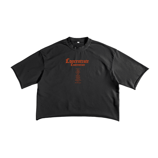 Concentrate Streetwear - The Prayer - 270gsm French Terry Raw Edge T-Shirt