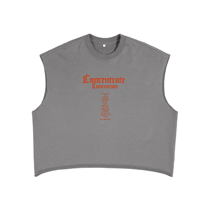Concentrate Streetwear - The Prayer - 340gsm French Terry Boxy Tank Top