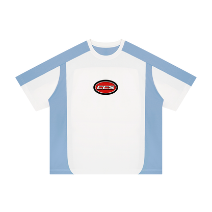 Concentrate Streetwear - Red Cent CCS - 200gsm Unisex Color Block Loose T-Shirt