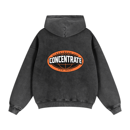 Concentrate Streetwear- The Real - 355gsm Zip-Through Thick Boxy Hoodie/Jacket