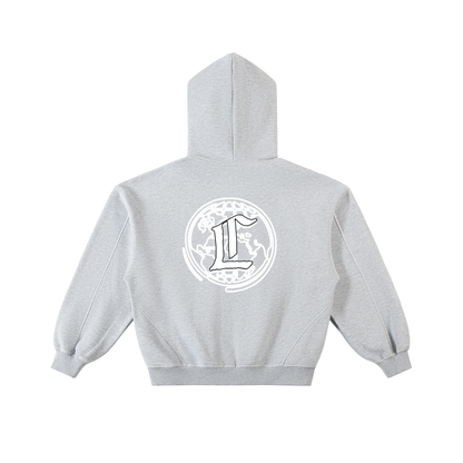 Concentrate Streetwear - CCS - 350gsm Contrast-Stitched Boxy Fleece Zip Hoodie