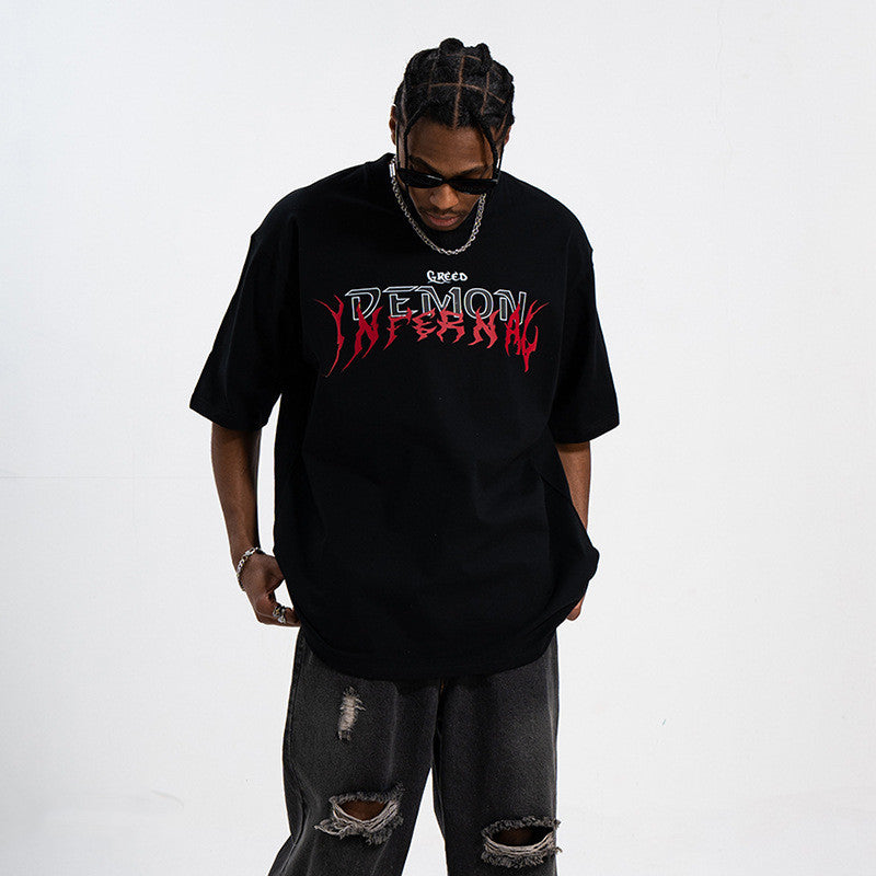 Concentrate Collective -Greed Demon - Heavy Drop Shoulder Tee