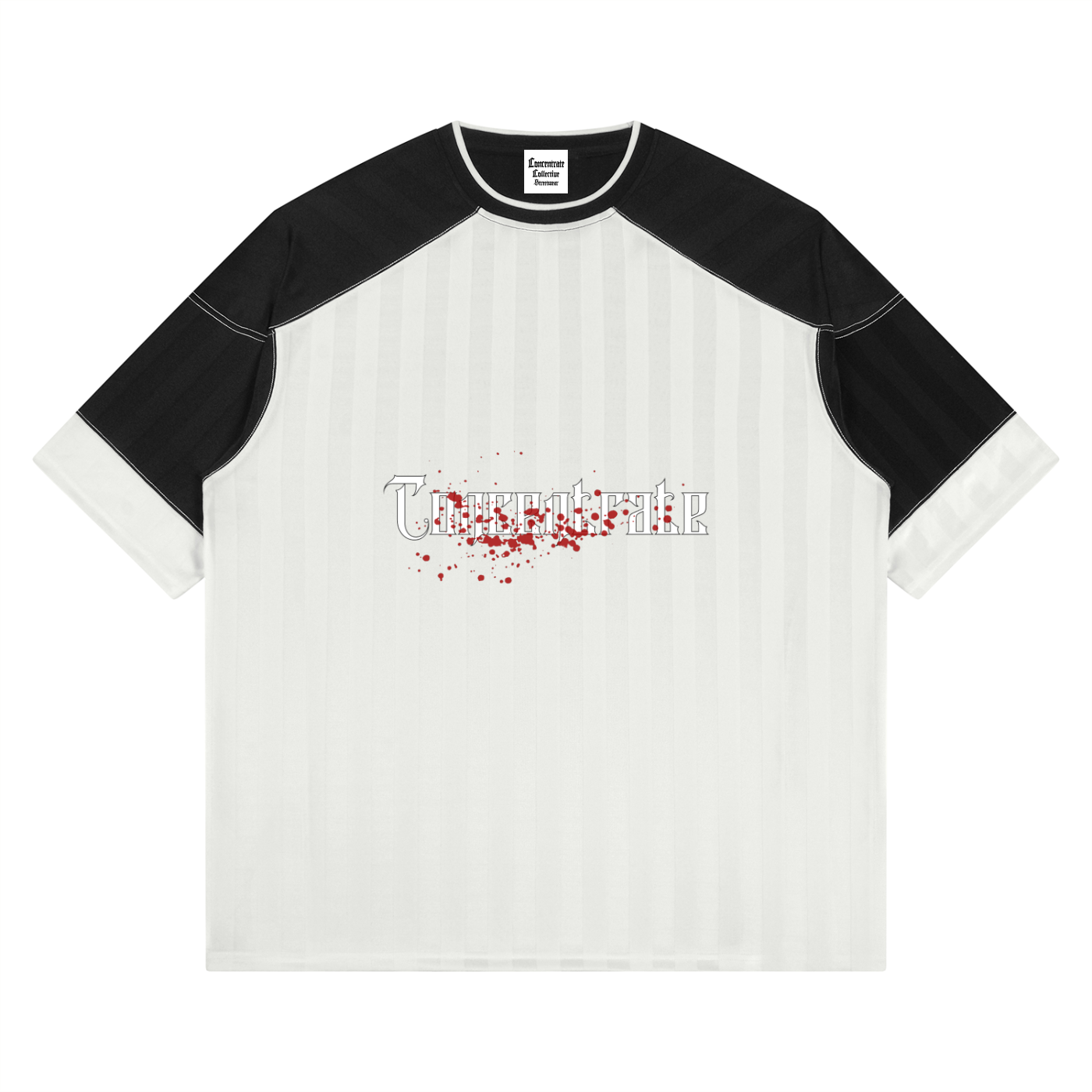 Concentrate Streetwear - Splatter - 150gsm Unisex Striped Raglan Jersey