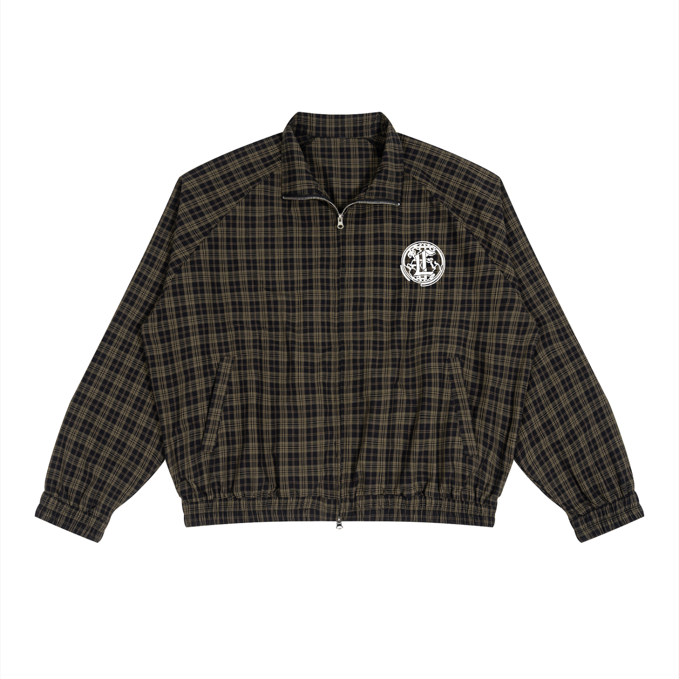 Concentrate Streetwear - CCS - 130gsm Unisex Plaid Full-Zip Track Jacket