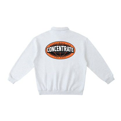 Concentrate StreetweThe Real - 380gsm Heavyweight Polo-Collar Sweatshirtar-