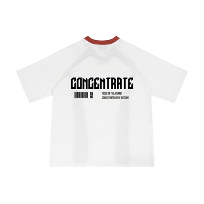 Concentrate Streetwear - Glory - 230gsm Unisex Color Block V-Neck T-Shirt
