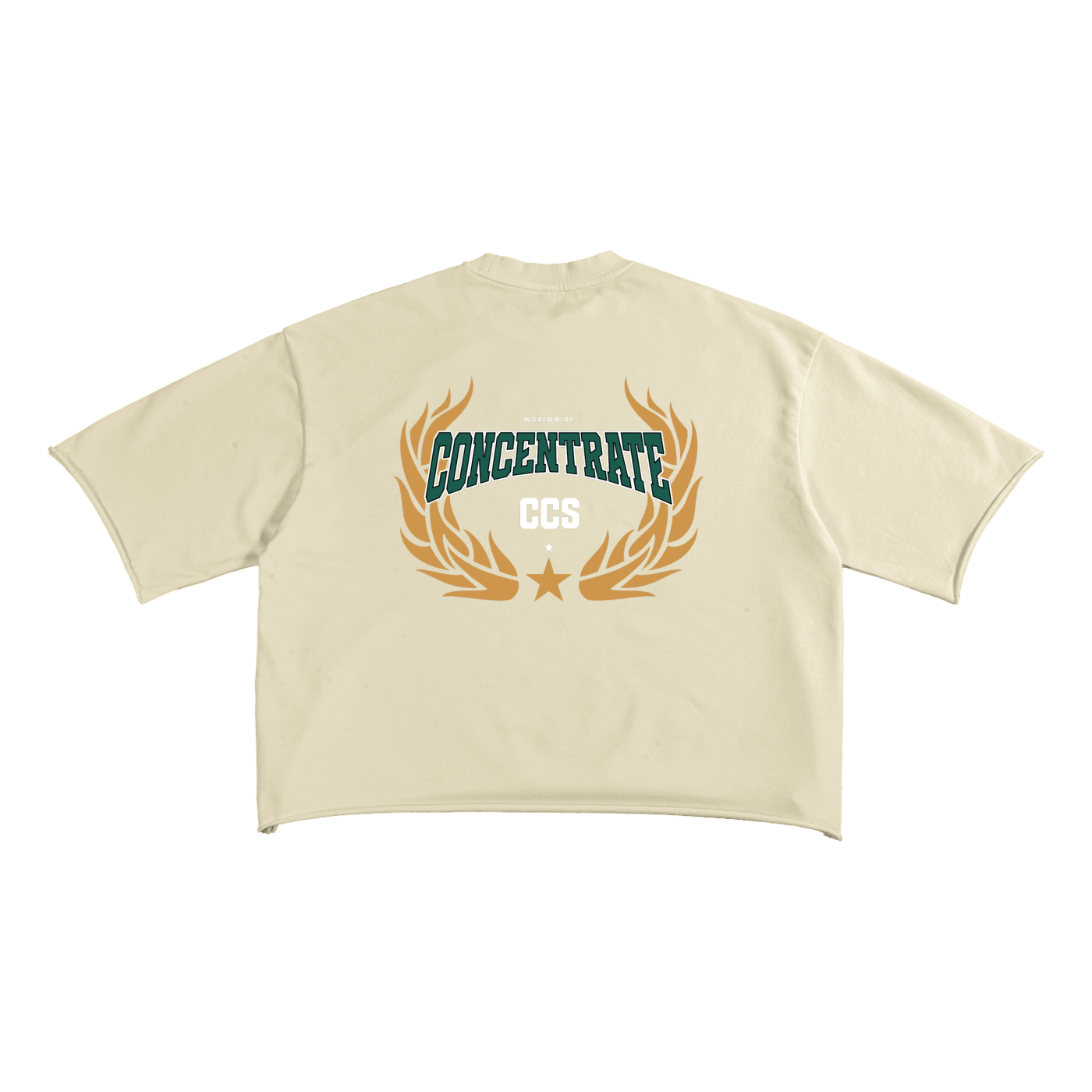 Concentrate Streetwear - Drop Out - 270gsm French Terry Raw Edge T-Shirt