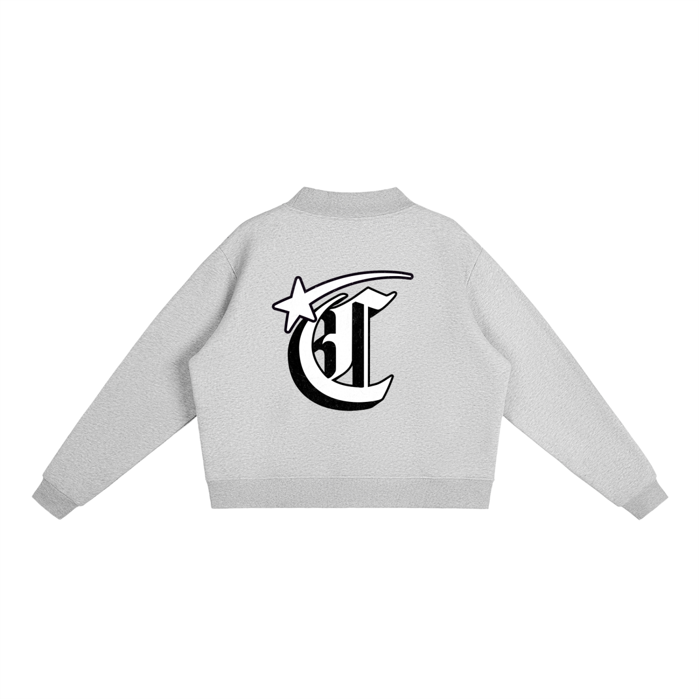 Concentrate Streetwear - Starry Sea - 350gsm Essential Fleece Mock-Neck Crew Sweatshirt