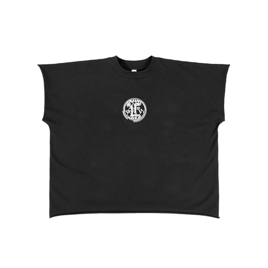 Concentrate Streetwear - CCS - 280gsm Raw Edge Boxy None Sleeve T-Shirt