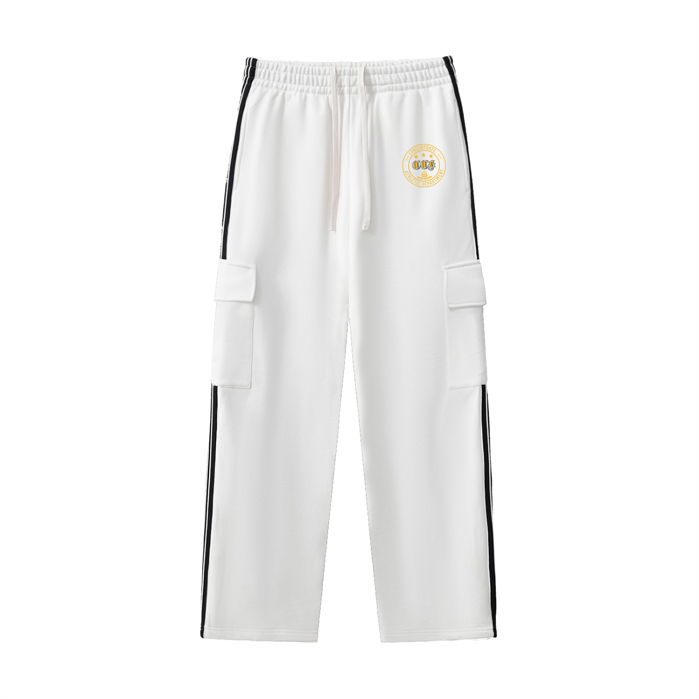 Concentrate Streetwear - CCS Athletics - 350gsm Side Stripe Straight-Leg Pants