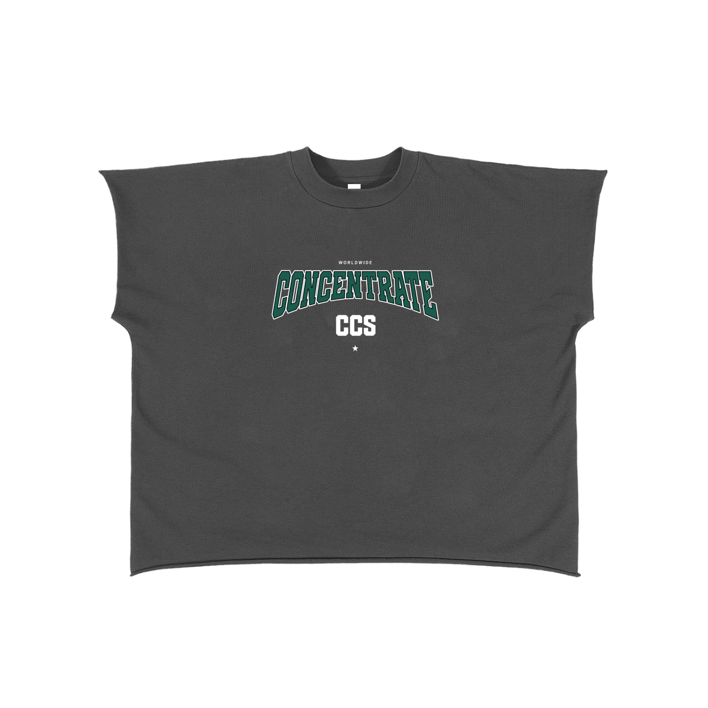 Concentrate Streetwear - Drop Out - 280gsm Raw Edge Boxy Non-Shrink T-Shirt