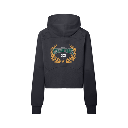 Concentrate Streetwear - Drop Out - 320gsm Cropped Half-Zip Hoodie
