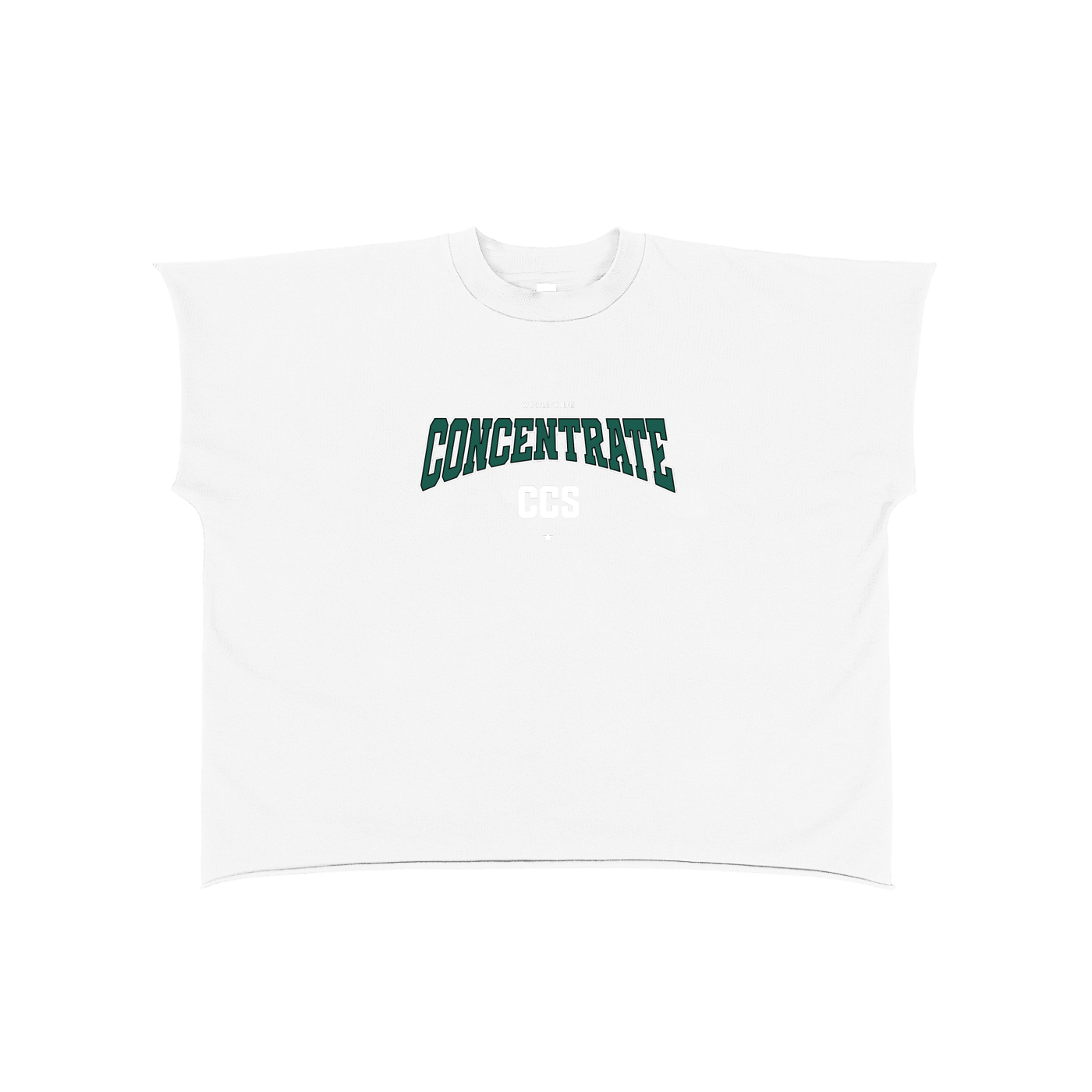 Concentrate Streetwear - Drop Out - 280gsm Raw Edge Boxy Non-Shrink T-Shirt