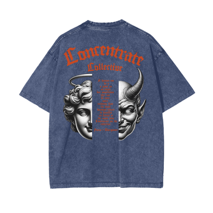 Concentrate - The Battle - Acid Wash 250 GSM - Oversize T-Shirt - Set