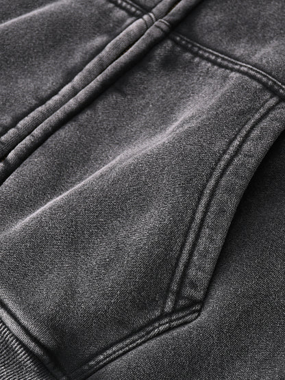 Concentrate Streetwear- The Real - 355gsm Zip-Through Thick Boxy Hoodie/Jacket
